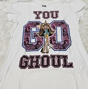 Monster High by Mattel 2014 Short Sleeve 'You Go Ghoul' T-shirt NEW